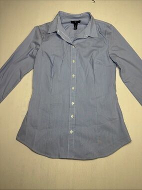 GAP Light Blue Pinstripe Button-Down Shirt